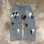 Men's Blue and Grey Jeans - Image 2