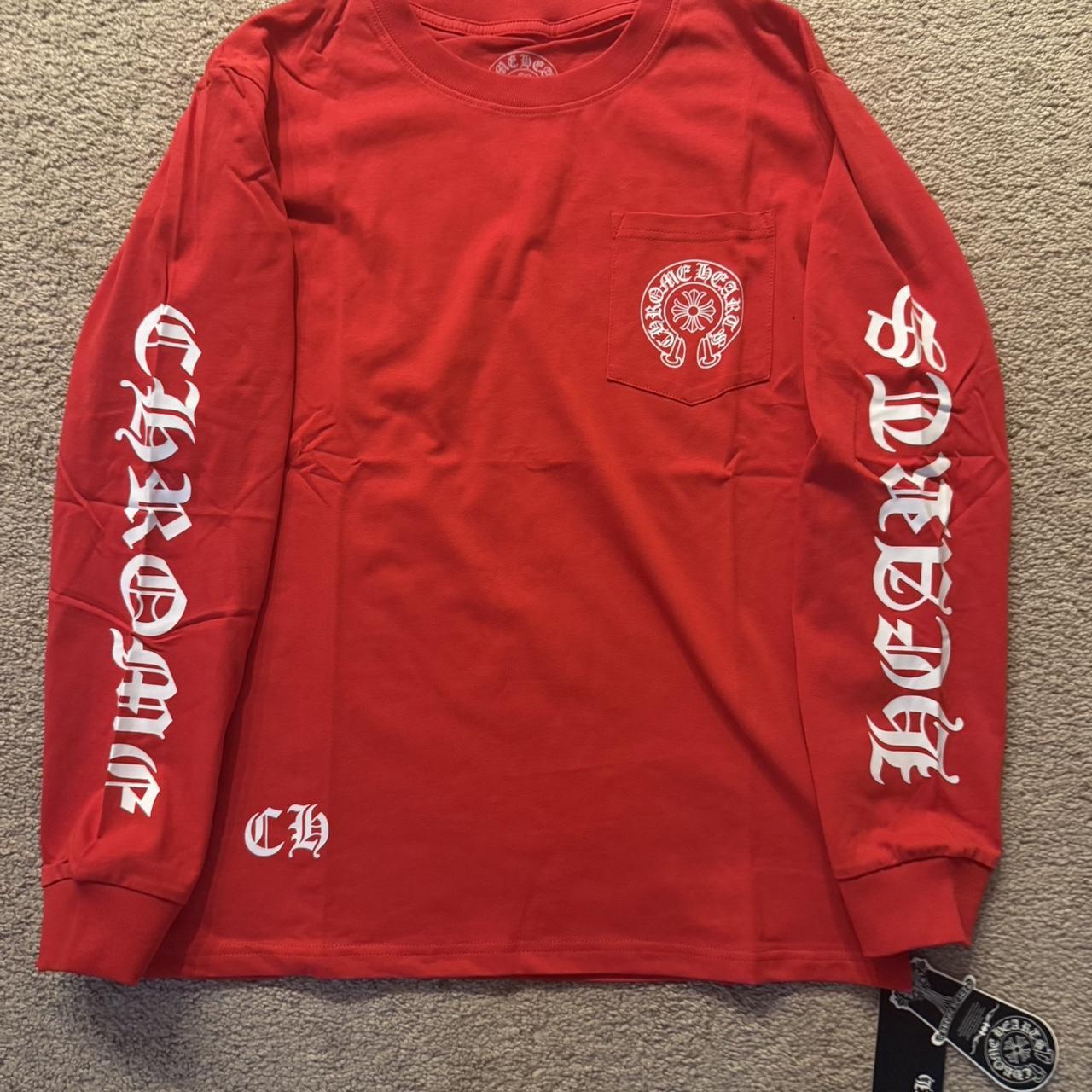 P0 Chrome Hearts Men's Red Shirt` - Image 1