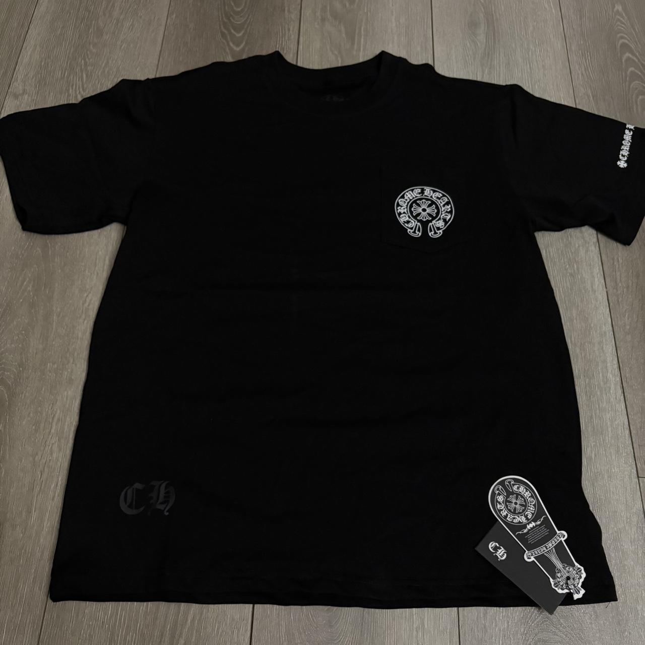 P0 Chrome Hearts Men's Black T-shirt - Image 1