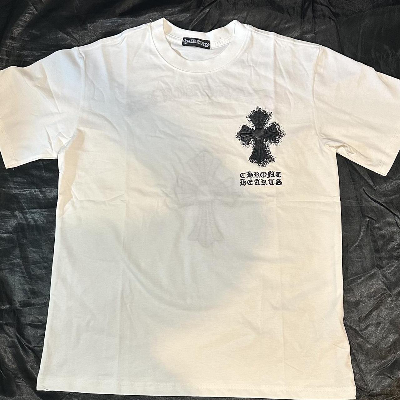 P0 Chrome Hearts Men's White T-shirt - Image 1
