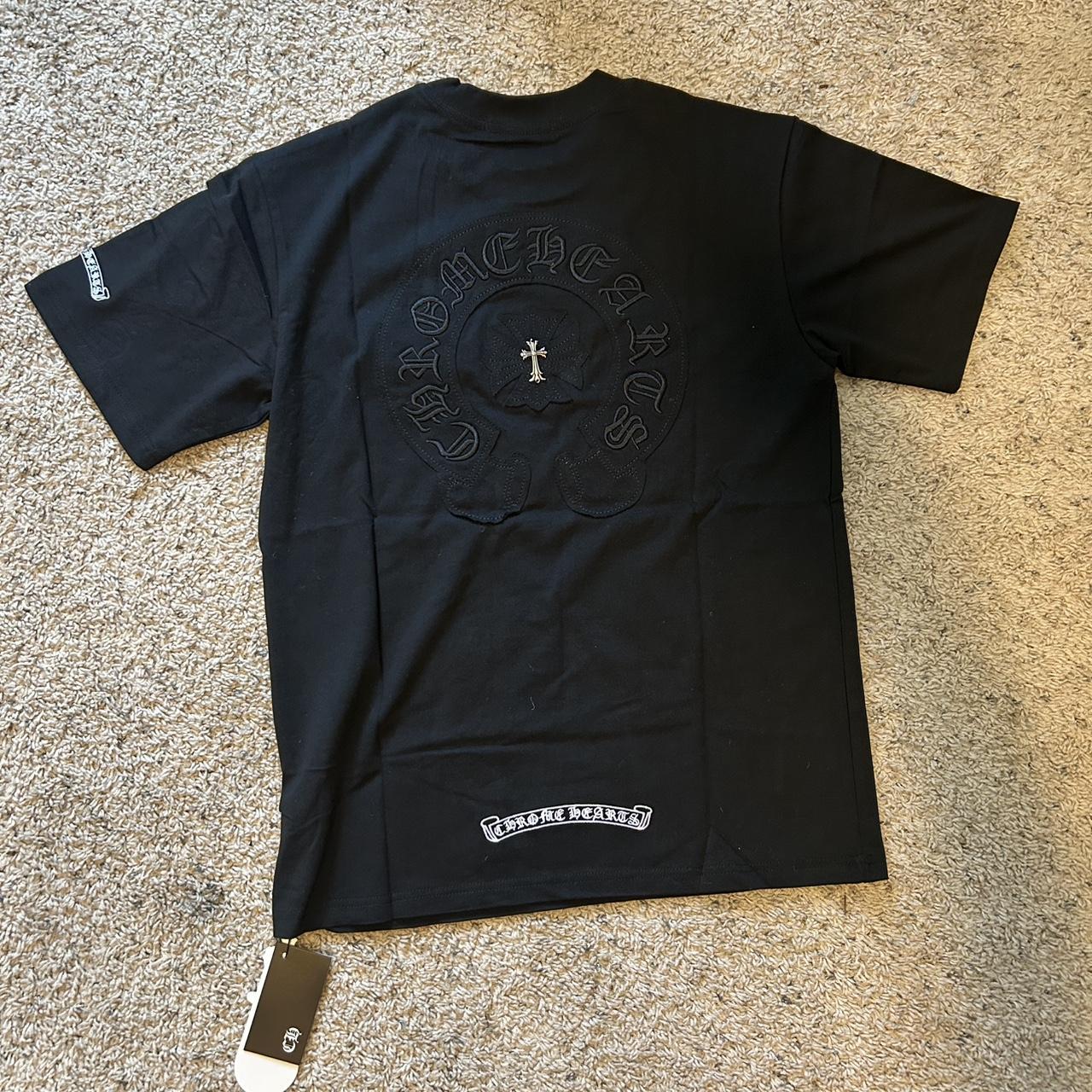 P0 Chrome Hearts Men's Black T-shirt - Image 1