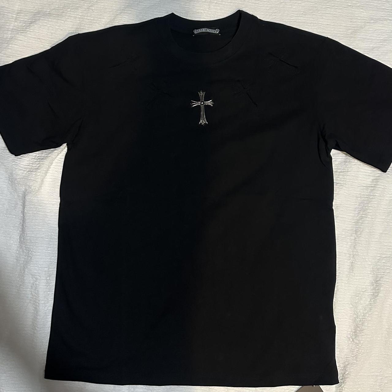 P0 Chrome Hearts Men's Black T-shirt - Image 1
