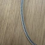 Silver stainless steel chain bracelet - Image 4