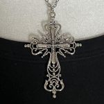 cross silver chain necklace - Image 3