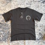 Chrome Hearts Men's Black and Grey T-shirt - Image 2