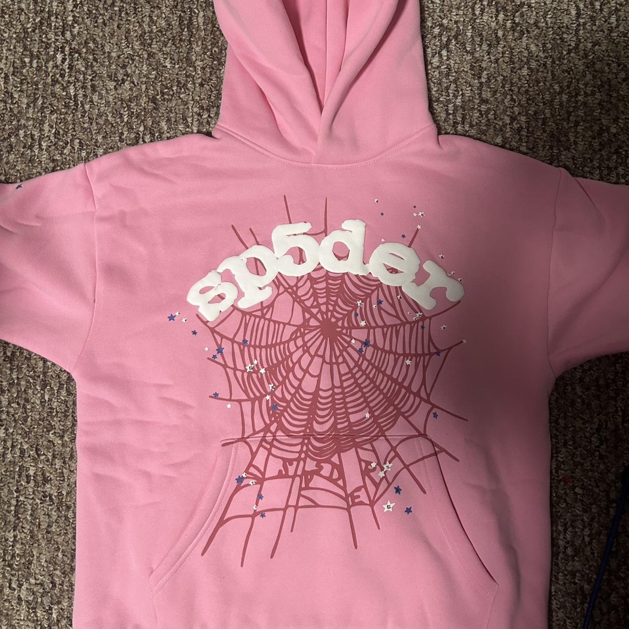 P0 Spider Worldwide Men's Pink Hoodie - Image 1