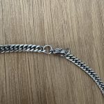 Silver stainless steel chain bracelet - Image 5