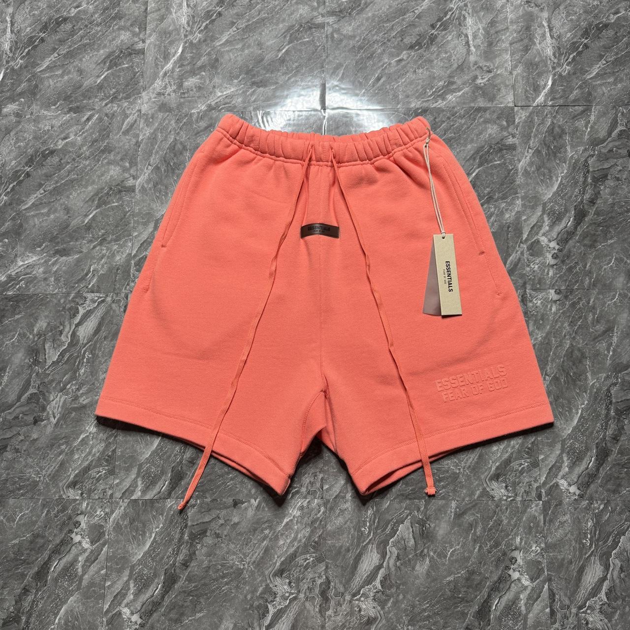 P0 Essentials Men's Orange and Pink Shorts - Image 1