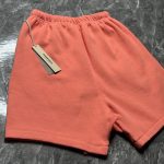 Essentials Men's Orange and Pink Shorts - Image 8
