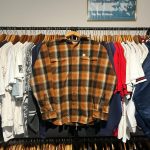 Carhartt Men's Brown and Orange Shirt