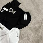 AMI Paris Men's Black and White T-shirt - Image 4