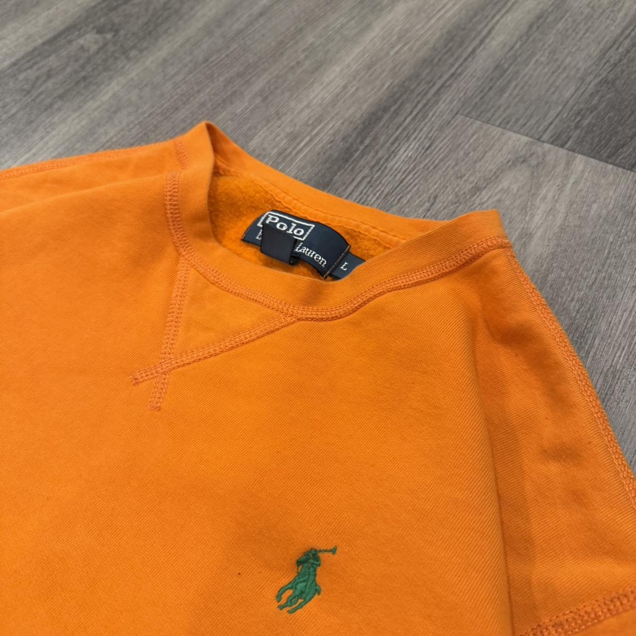 P0 Polo Ralph Lauren Men's Orange Sweatshirt - Image 1