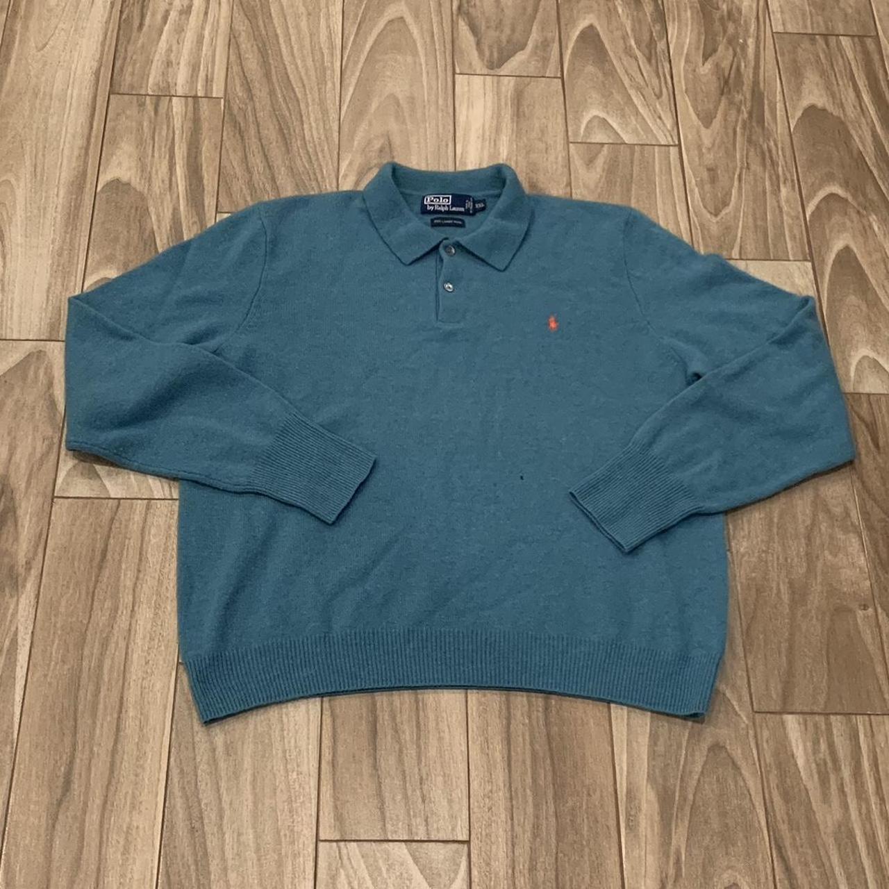 P0 Polo Ralph Lauren Men's Blue Jumper - Image 1