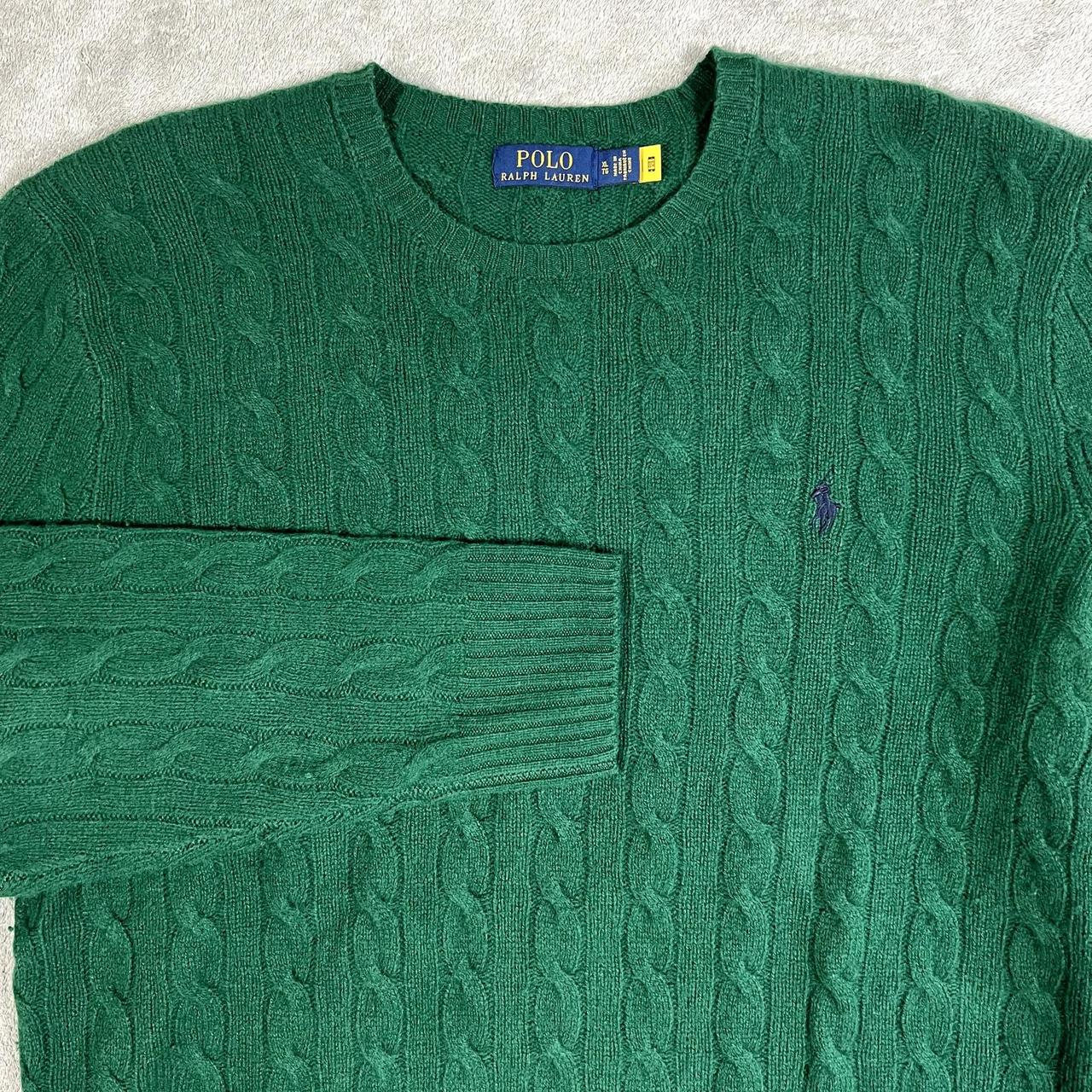 P0 Polo Ralph Lauren Men's Green Jumper - Image 1
