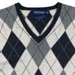 Polo Ralph Lauren Men's Grey and Blue Jumper - Image 3