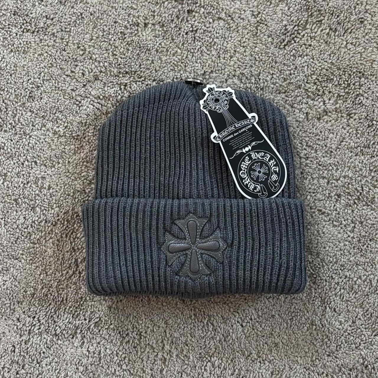 P0-43 Men’s Grey and Black Hat - Image 1
