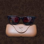 Ray-Ban Men’s Black and Brown Sunglasses - Image 5