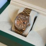 Men’s Brown and Gold Watch