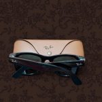 Ray-Ban Men’s Black and Brown Sunglasses - Image 4
