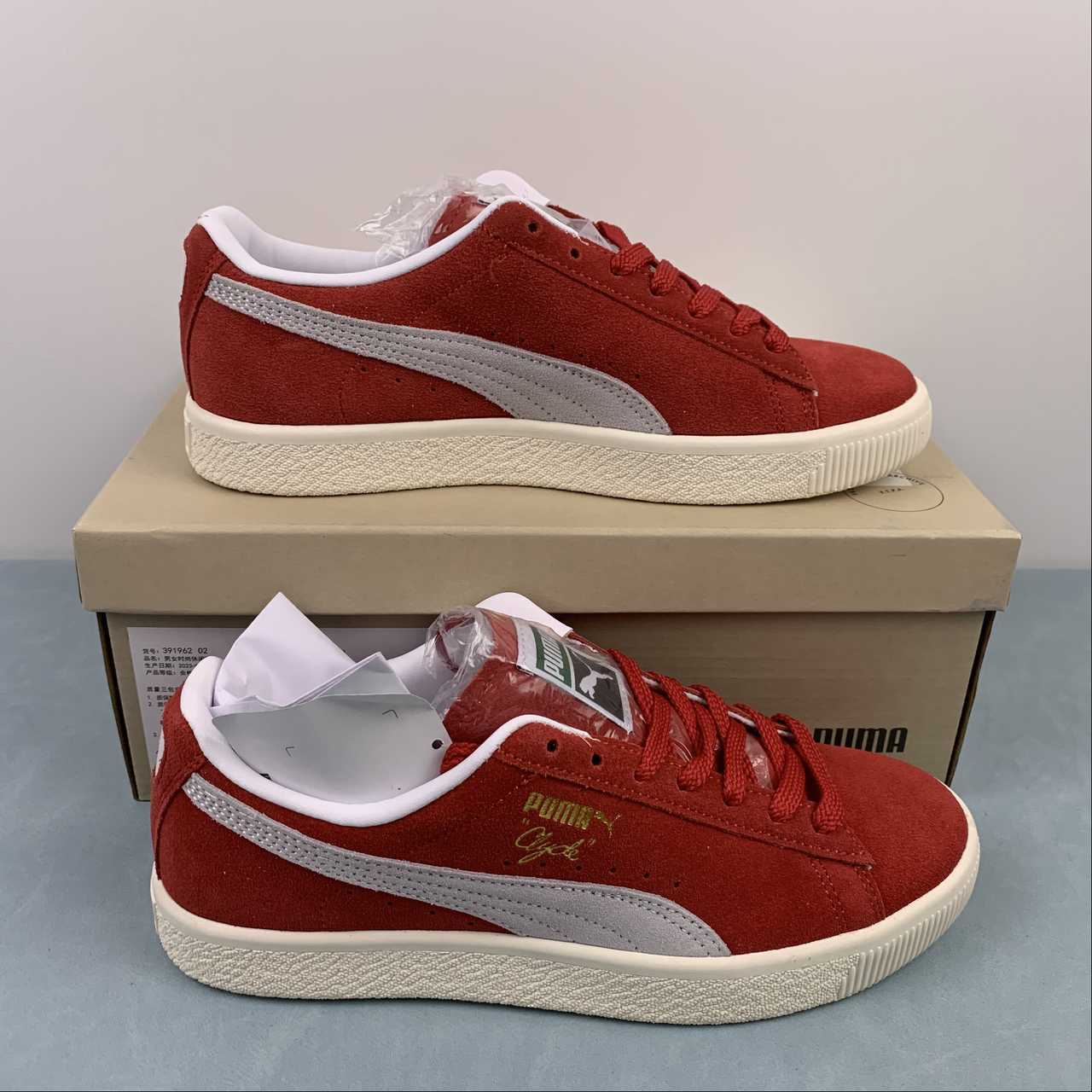 3b63ae46 Suede VTG PHANTACi white-puma red - Image 1