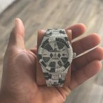 Audemars Piguet Men’s Silver and Black Watch - Image 2