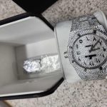 Audemars Piguet Men’s Silver and White Watch - Image 2