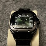 Cartier Men’s Black and Green Watch - Image 2