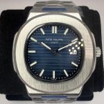 Patek Philippe Men’s Silver and Blue Watch