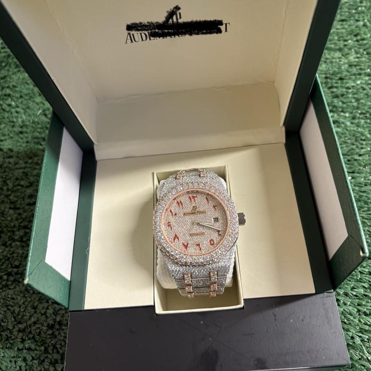 P0-9 Audemars Piguet Men’s Silver and Gold Watch - Image 1
